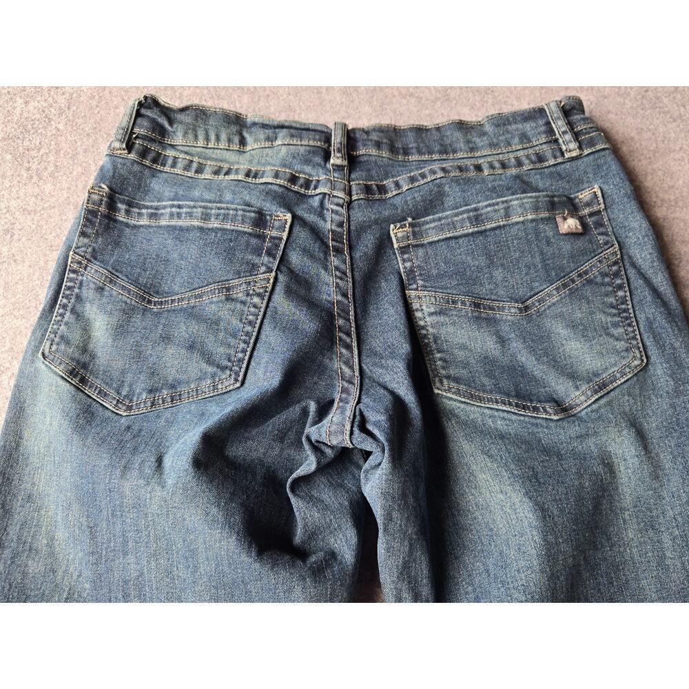 Original Berne Men's Work Jeans Blue Denim Straight Leg Whiskered 32x32.5 - Picture 12 of 15